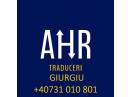 Agentia Nationala AHR Traduceri Giurgiu, Bolintin Vale, Mihailesti online  Traducatori autorizati 36 limbi straine  AHR